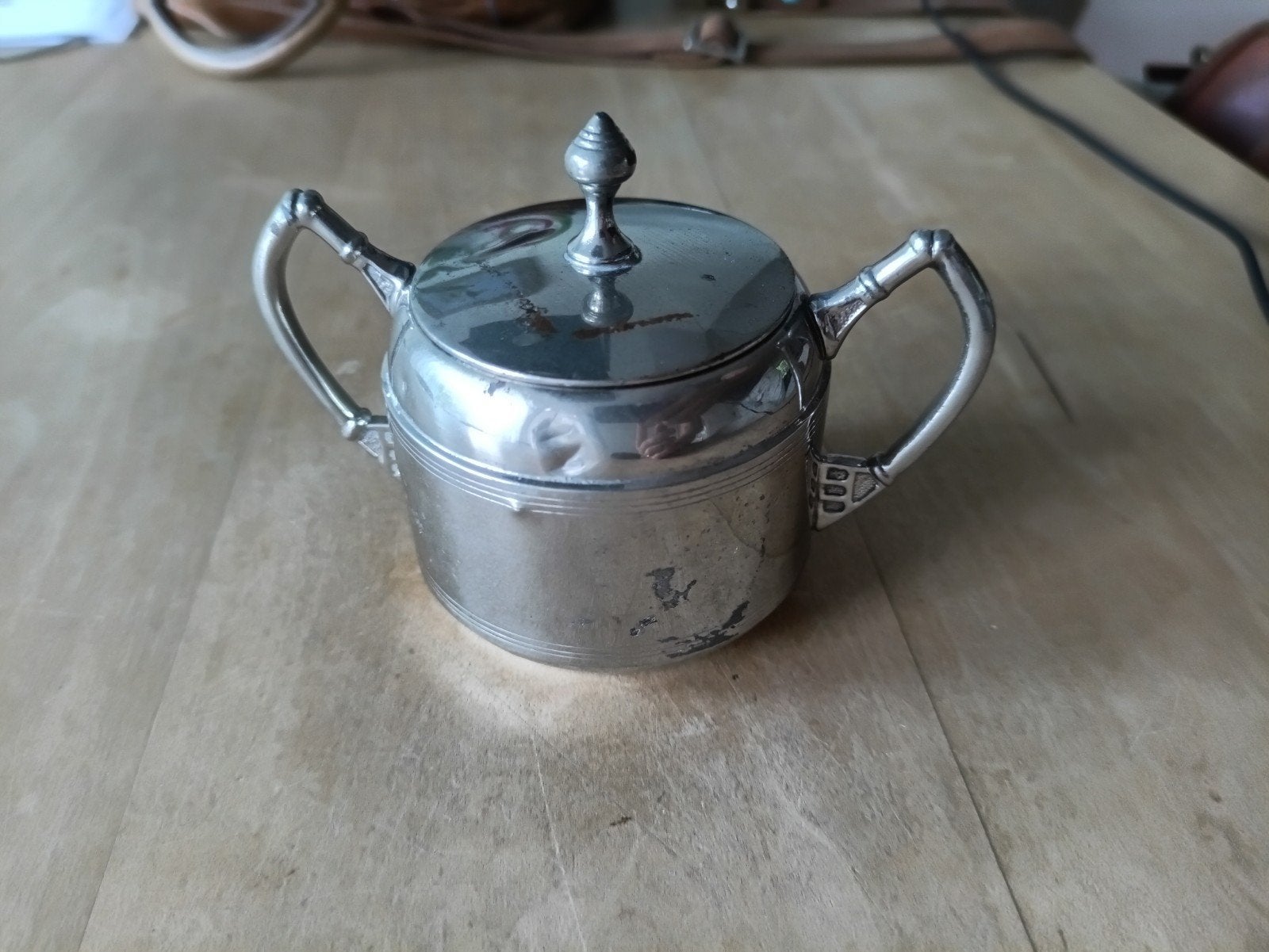 Zilverkleurig Art Deco Potje, Antiek en Kunst, Ophalen of Verzenden