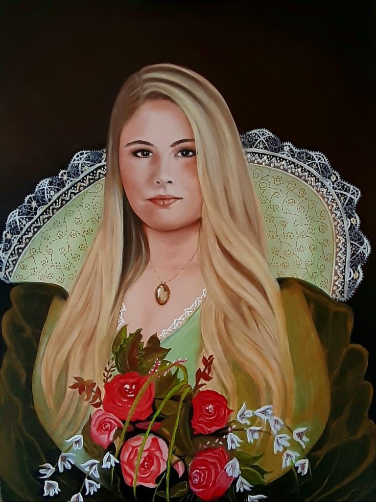 Olieverf, Prinses Amalia, Ophalen, Kaart, Foto of Prent