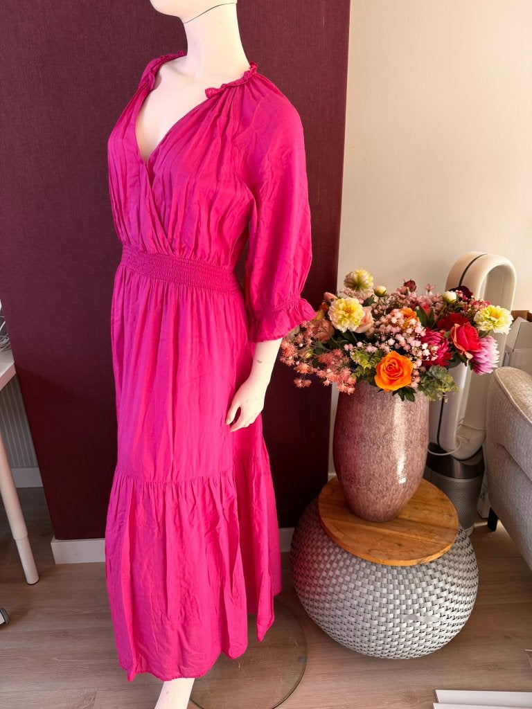 Roze Ibana maxi jurk Destiny maat 42, Kleding | Dames, Jurken, Maat 42/44 (L), Ophalen of Verzenden, Zo goed als nieuw, Roze