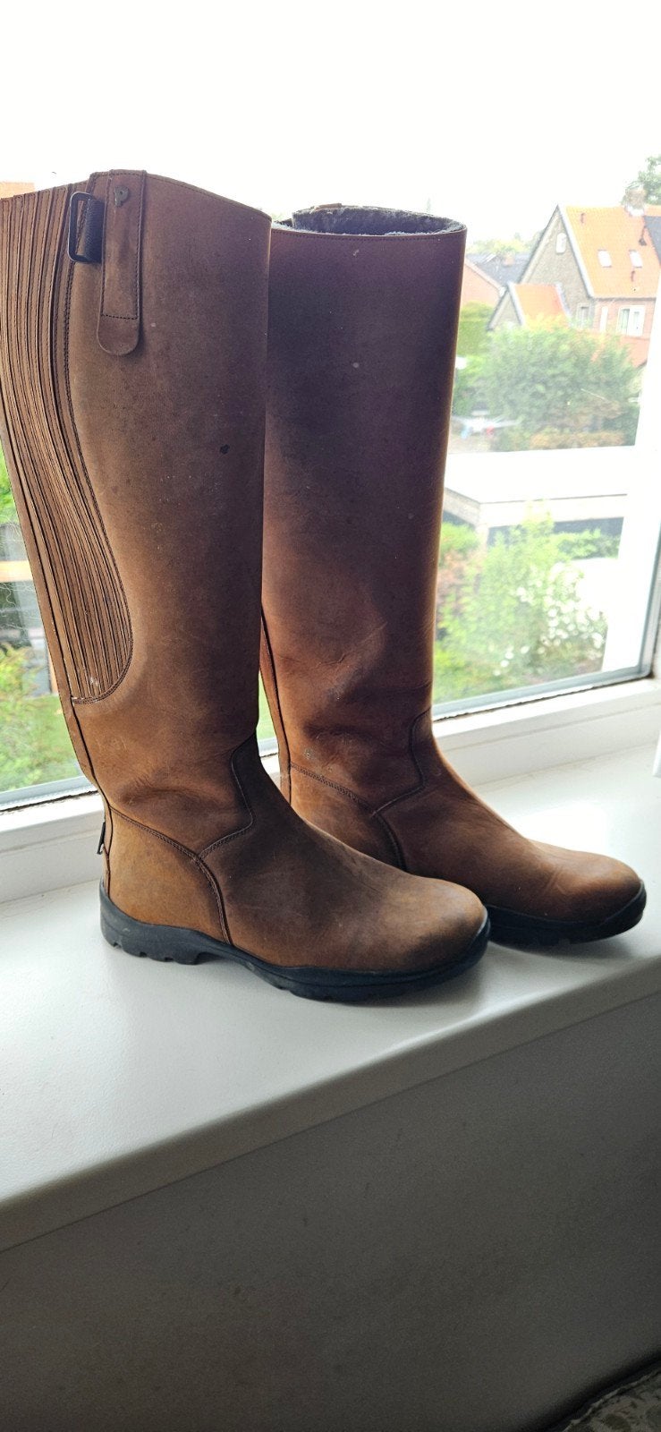Rijlaarzen Petrie maat 41, Dieren en Toebehoren, Paardrijkleding, Dressuur, Ophalen of Verzenden, Zo goed als nieuw, Bruin