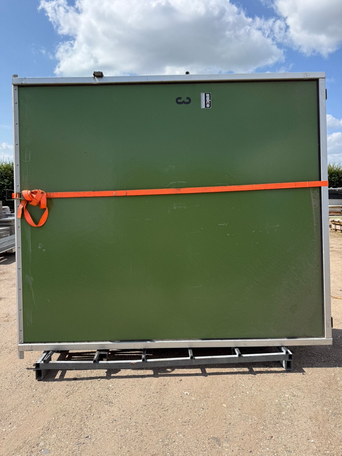 Koelceldeur  250 x 299 cm | Isolerende Bedrijfsdeur met rail, Ophalen, Gebruikt, 225 cm of meer, Deurkozijn