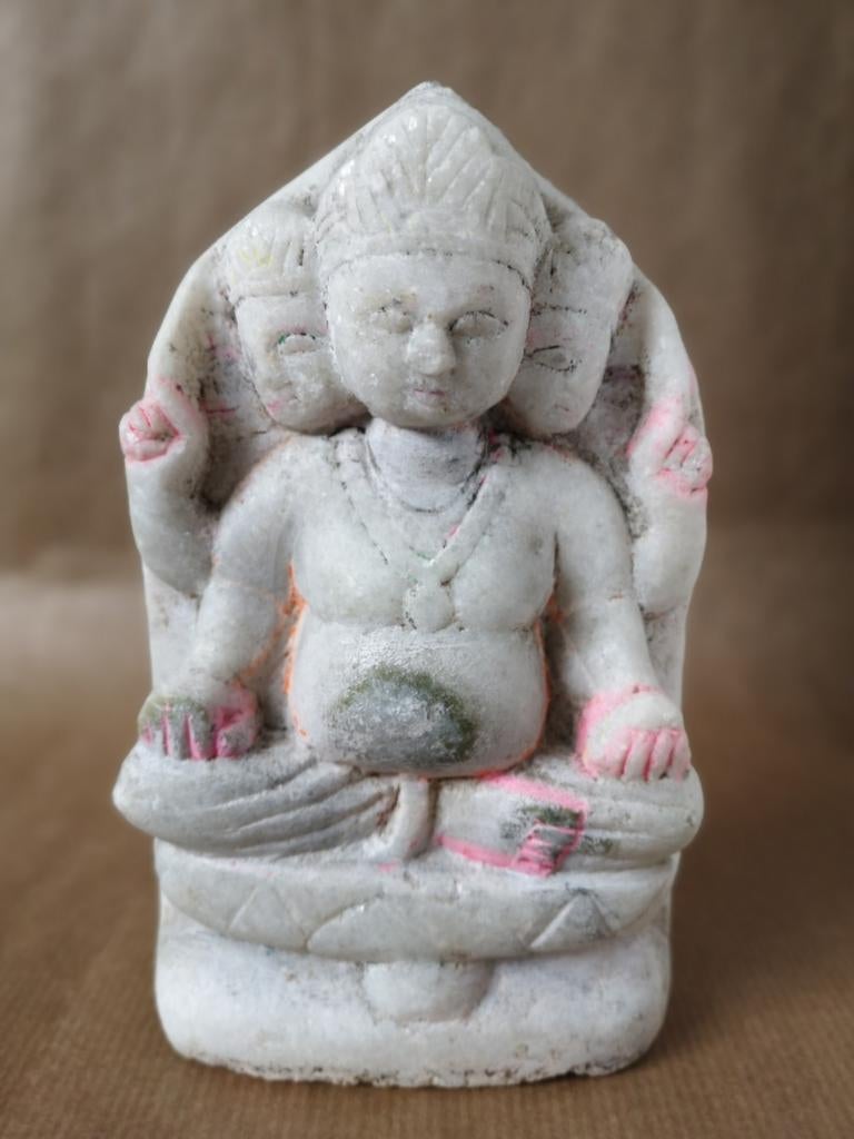 Antieke marmer Brahma uit India, Ophalen of Verzenden