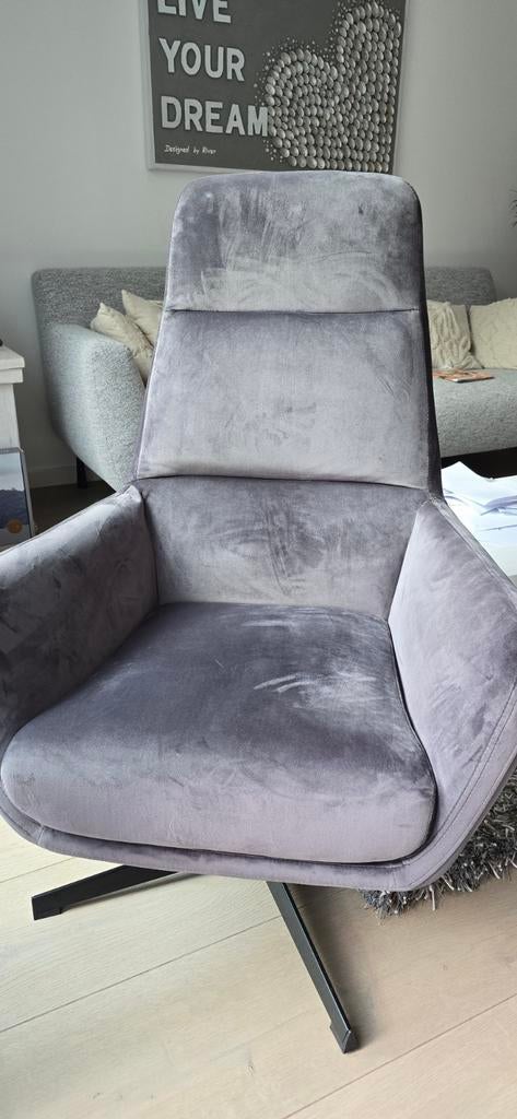 Grijze relax stoel zgan, Ophalen, Zo goed als nieuw, 50 tot 75 cm