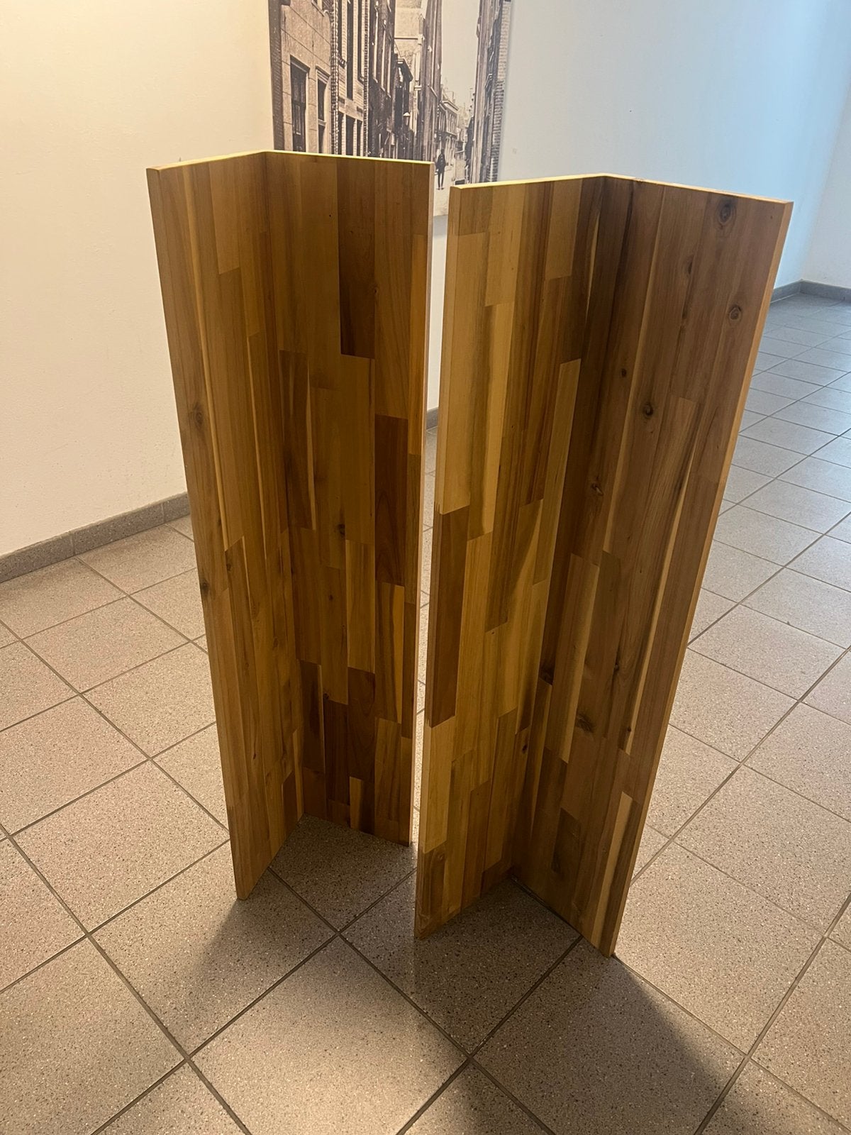 Ikea Skogsta wandplank 120x25, Ophalen, Gebruikt
