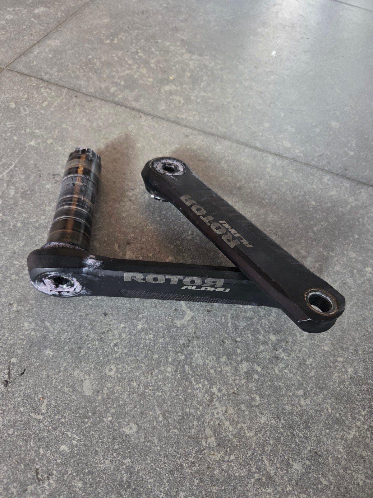 Rotor Aldhu Crankstel 170mm, Crankstel of Pedalen, Mountainbike, Gebruikt, Ophalen of Verzenden