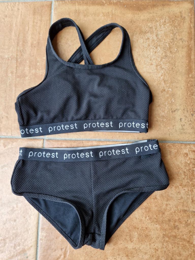Protest Bikini Zwart - Zo goed als nieuw, Kinderen en Baby's, Kinderkleding | Maat 152, Protest, Meisje, Sport- of Zwemkleding