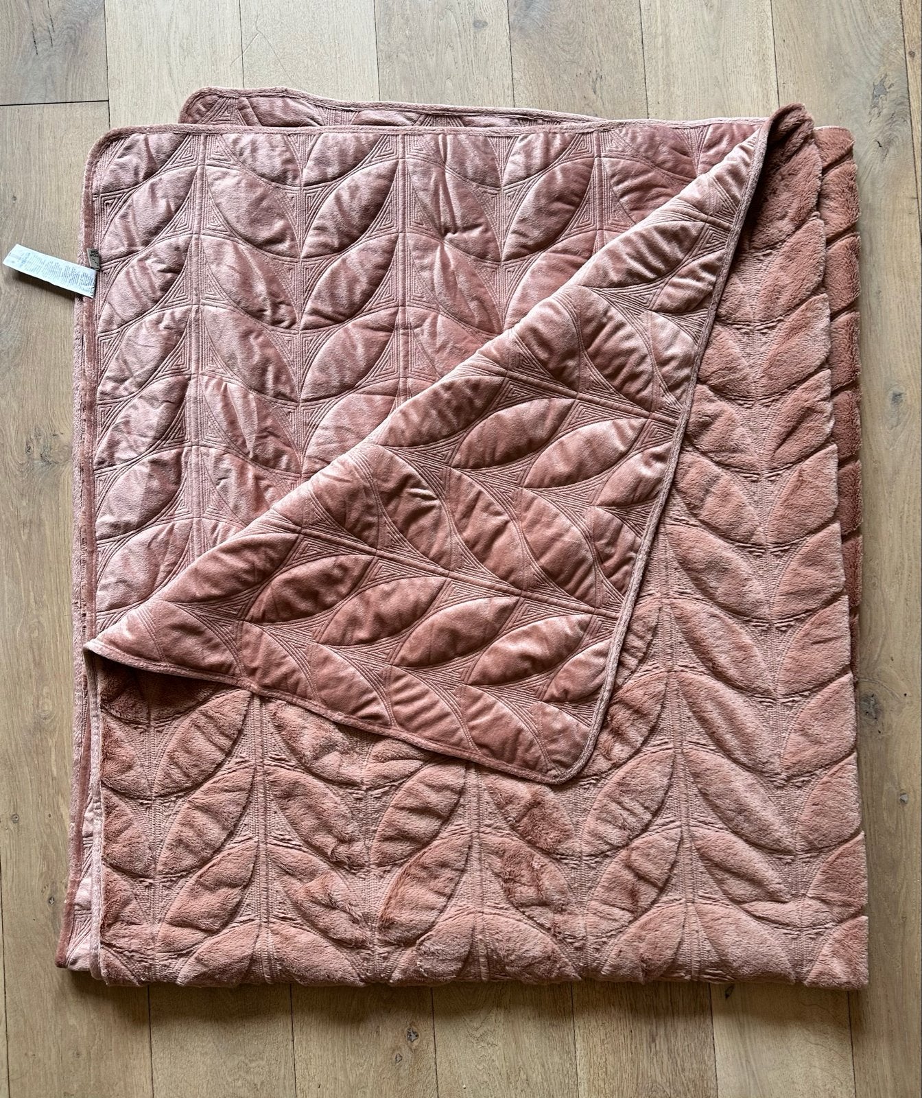 Prachtige Dutch Decor Bedsprei / Plaid – Oudroze 220x200, Ophalen of Verzenden, Zo goed als nieuw