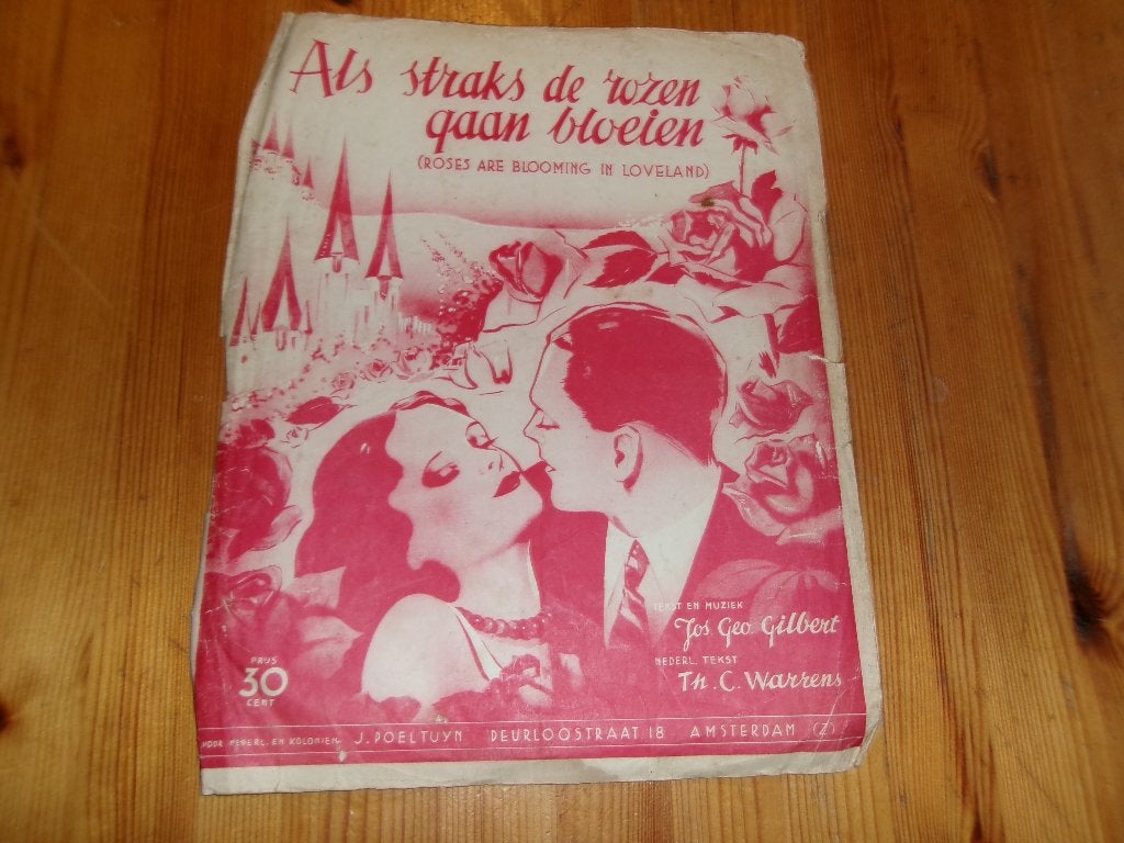 Als straks de rozen gaan bloeien - j. G. Gilbert, Gebruikt, Gitaar, Ophalen of Verzenden, Artiest of Componist