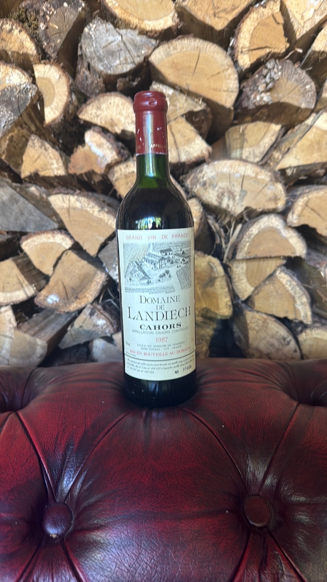 Domaine de Landiech Cahors 1987, Ophalen of Verzenden, Zo goed als nieuw, Frankrijk, Rode wijn
