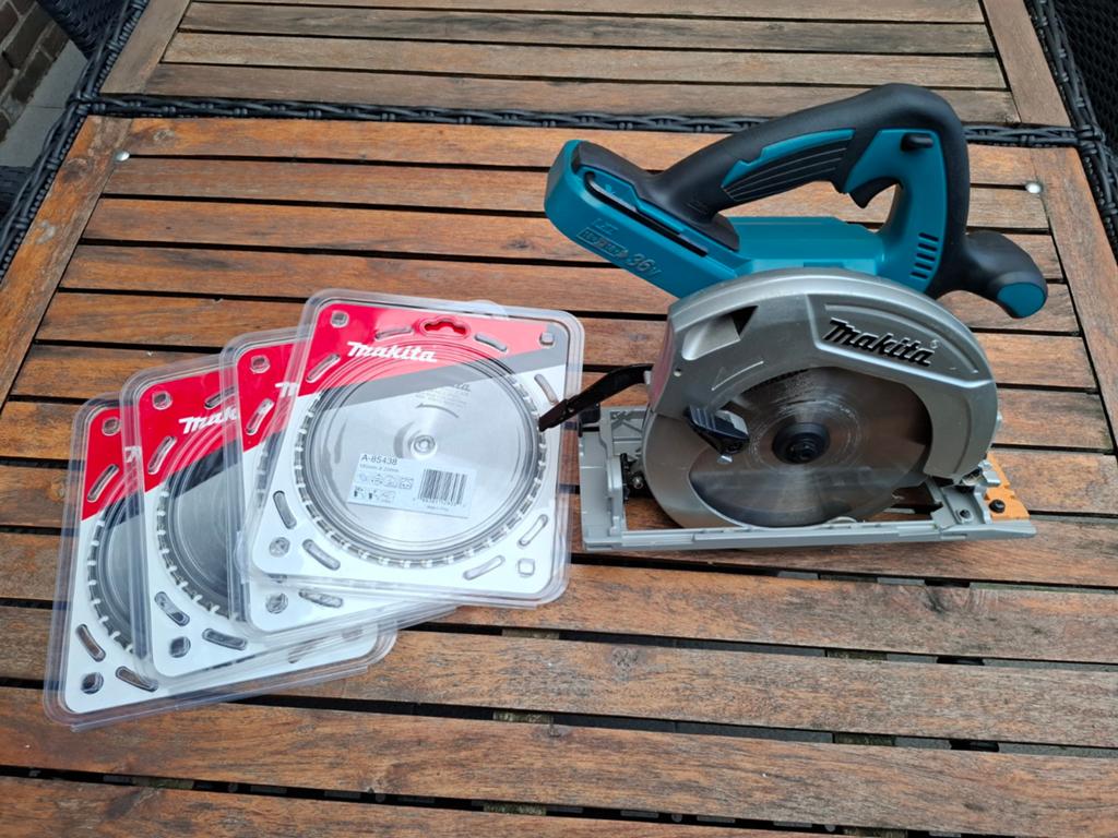 Makita 36v, Ophalen, Cirkelzaag, Nieuw, 30 tot 70 mm