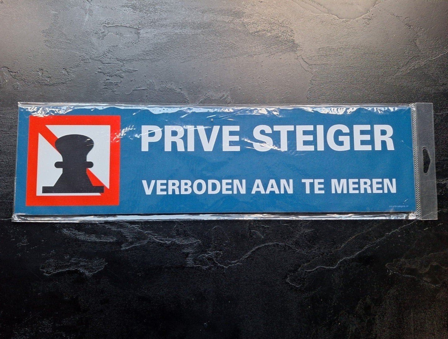 Nieuwe prive steiger verboden aan te meren borden, Ophalen of Verzenden, Nieuw, Overige typen