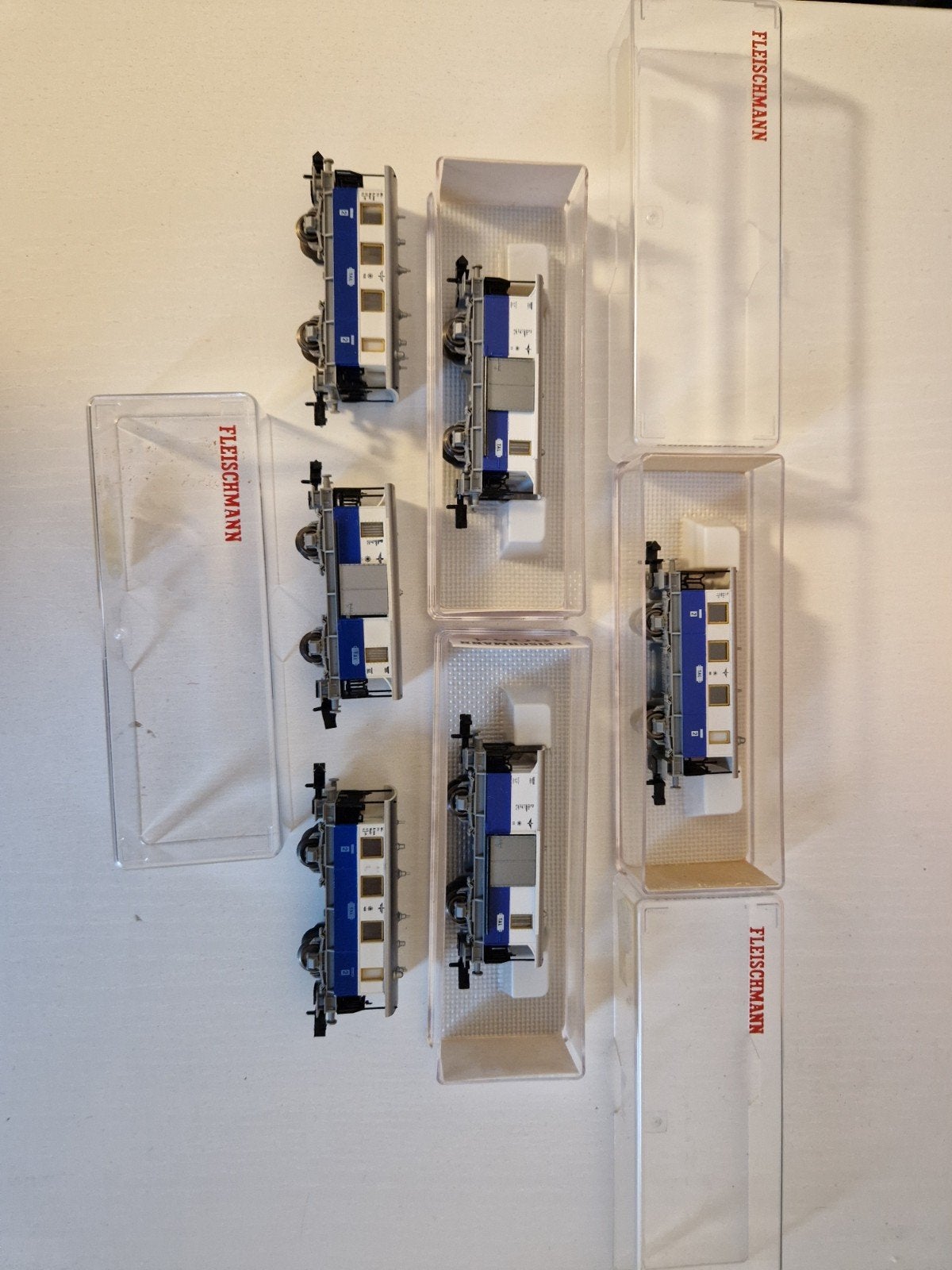 6 x Edelweisswagon Fleischmann piccolo., Hobby en Vrije tijd, Modeltreinen | N-Spoor, Gelijkstroom, Fleischmann, Rails, Ophalen of Verzenden
