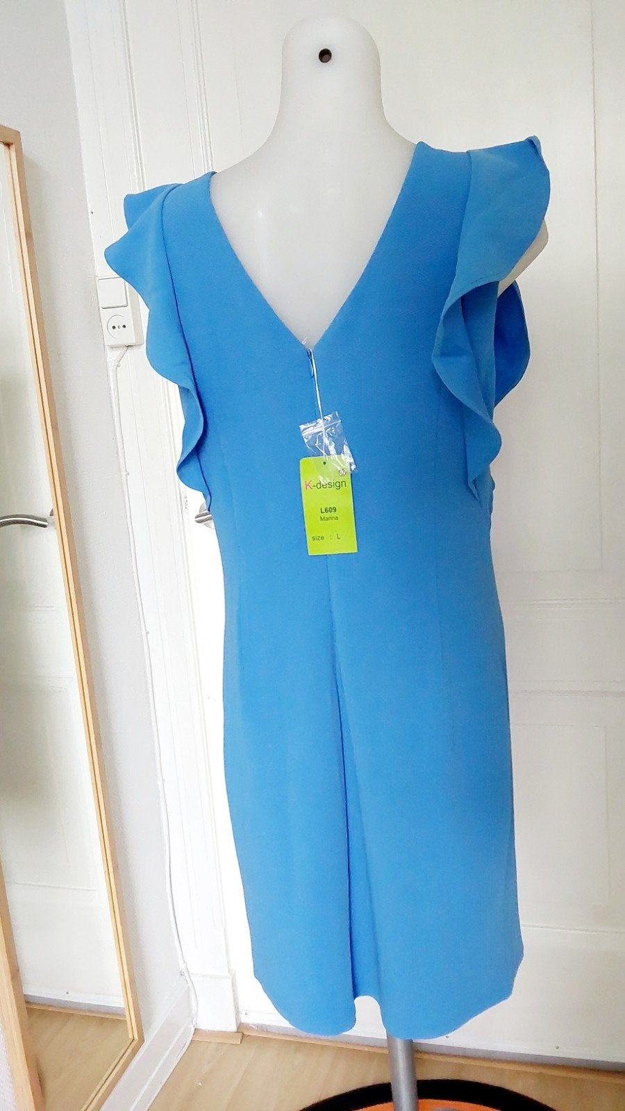Nieuwe K-design jurk maat L, K-design, Blauw, ., Maat 42/44 (L)