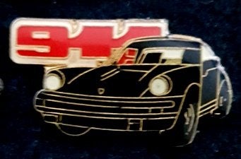 Porsche type 911 zwart-rood, kleine maat, Verzenden, Nieuw, Transport, Speldje of Pin