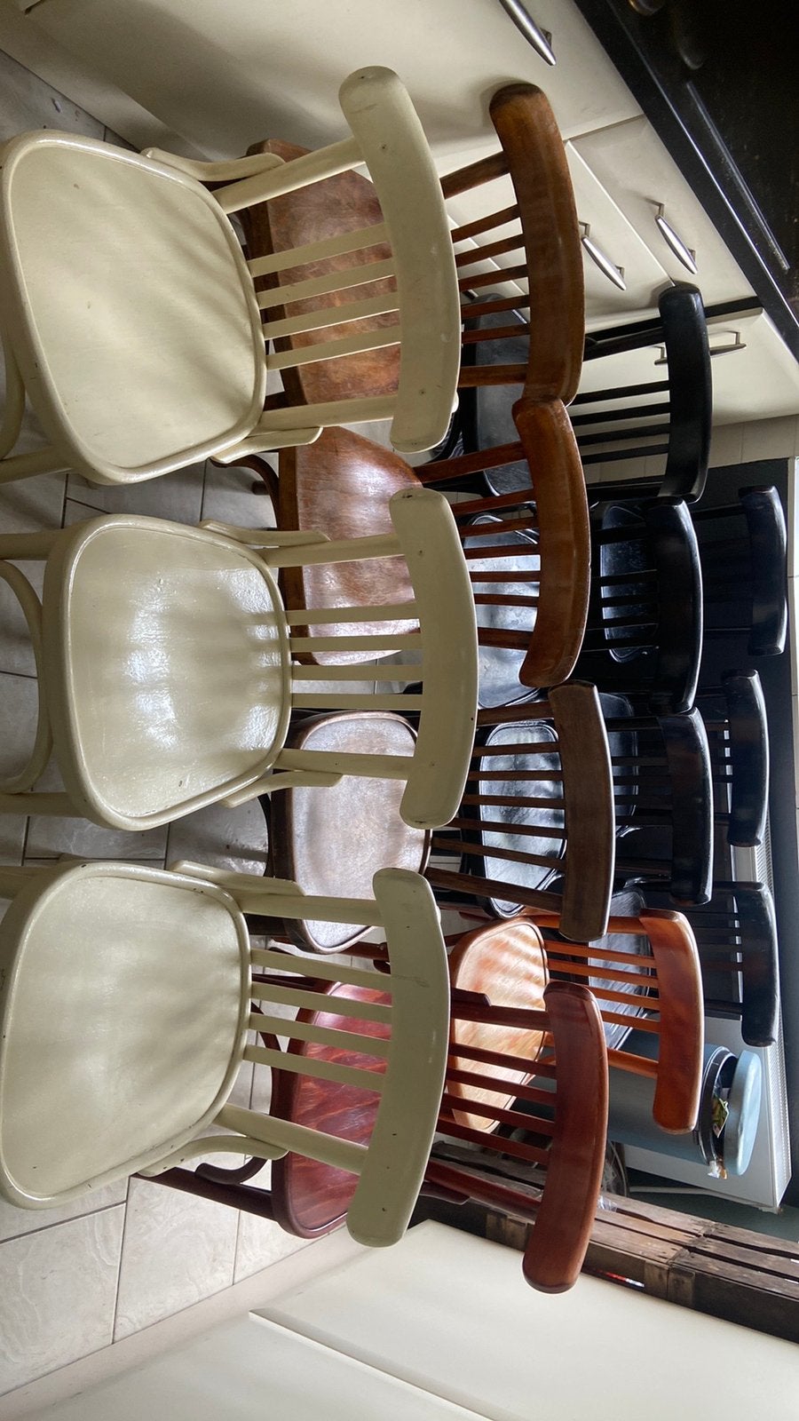 Thonet kroegstoelen vintage cafe café stoel houten mancave, Huis en Inrichting, Barkrukken, Ophalen, Zo goed als nieuw, Hout, 60 tot 90 cm