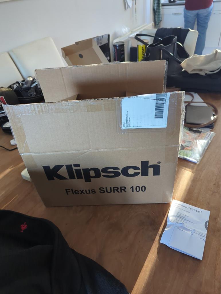 Klipsch flexus core surround 100 zwart, Audio, Tv en Foto, Luidsprekers, Overige merken, Nieuw, Ophalen of Verzenden, 120 watt of meer