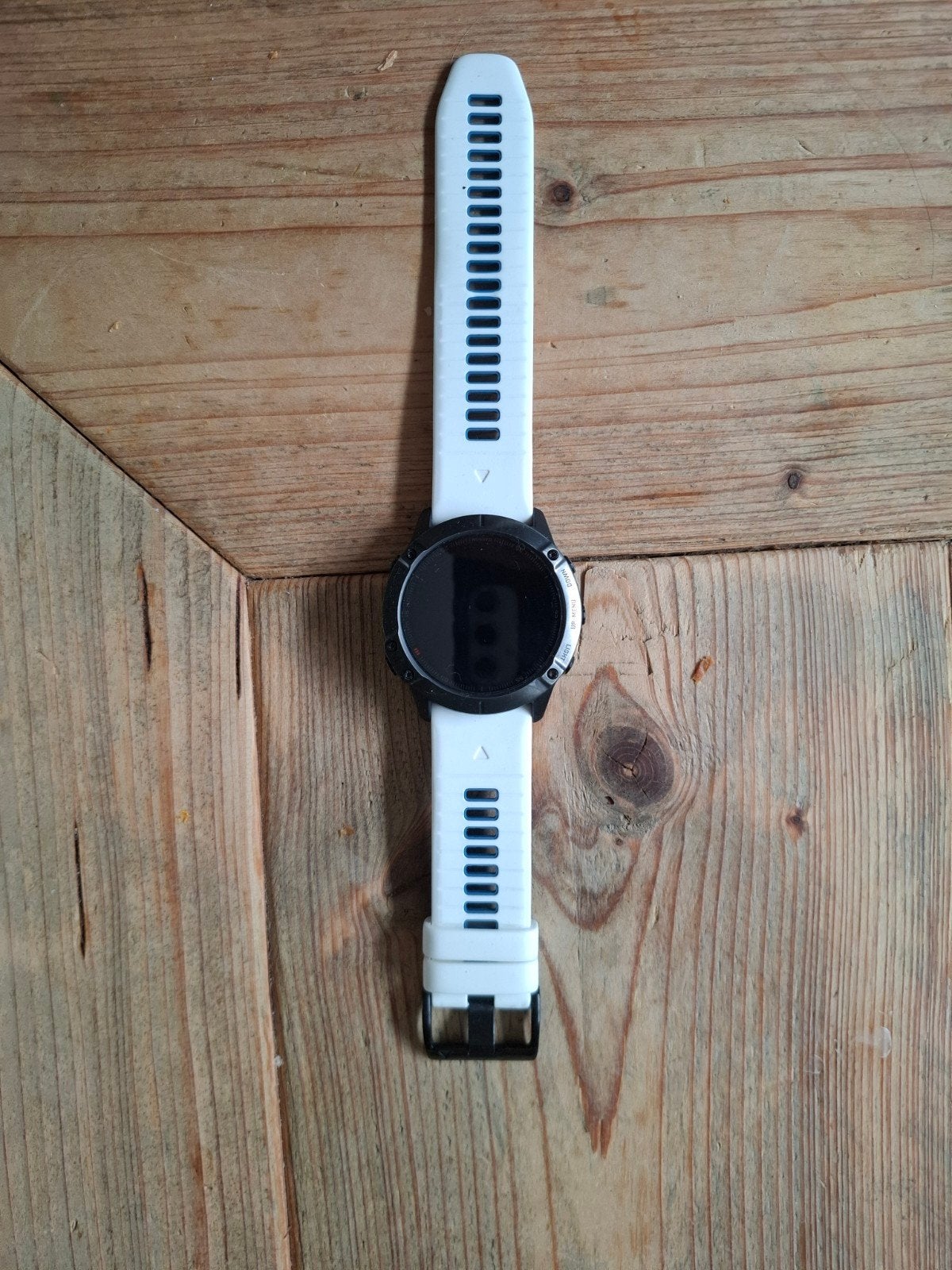 Garmin Fenix 6X Pro met nieuw scherm en accu + extra bandje, Gebruikt, Zwart, Garmin, Ophalen of Verzenden