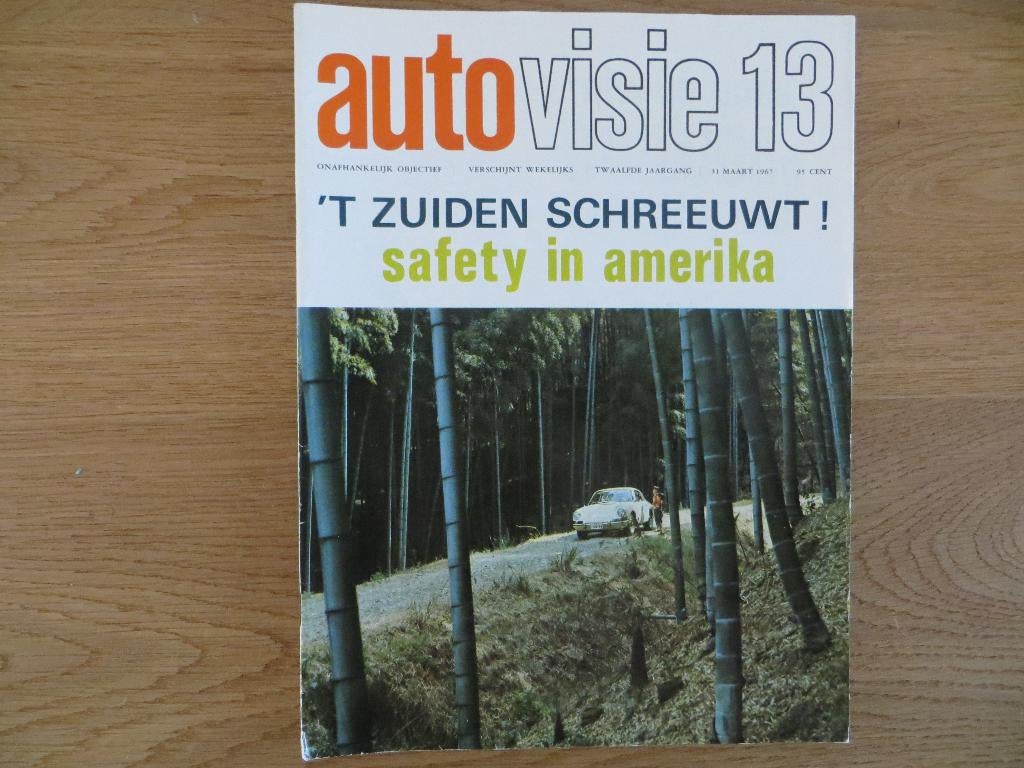 Autovisie 13 1967 test: Triumph GT6, passieve veiligheid USA, Ophalen of Verzenden, Nieuw, Overige merken