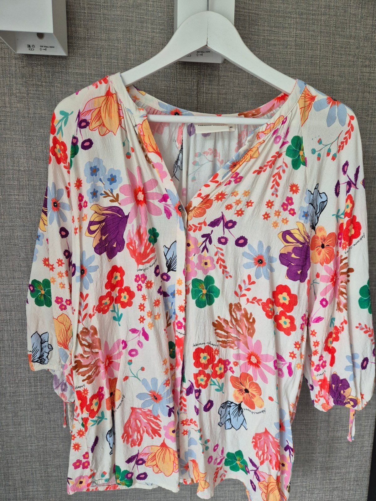 Fabienne Chapot viscose blouse maat 44 met bloemenprint, Kleding | Dames, Ophalen of Verzenden