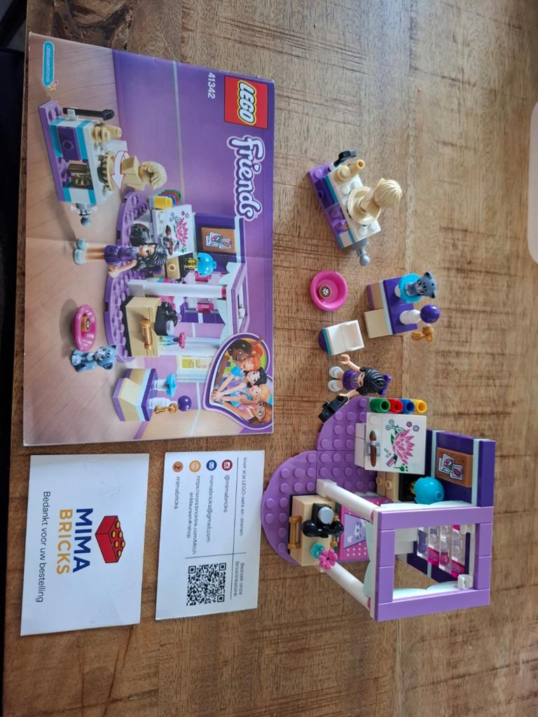 LEGO Friends 41342 Emma's Slaapkamer - Complete set, Overige merken, Gebruikt, Aastvej 1, 7190 Billund, Denmark, Ophalen of Verzenden