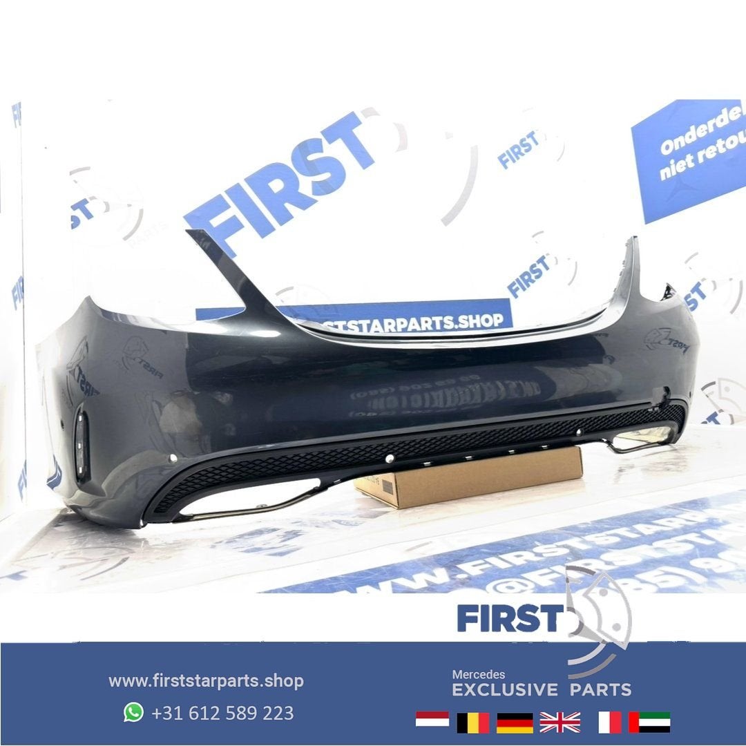W205 BUMPER C KLASSE AMG ACHTERBUMPER COMPLEET ORIGINEEL C43, Auto-onderdelen, Carrosserie en Plaatwerk, Gebruikt, -, Ophalen of Verzenden