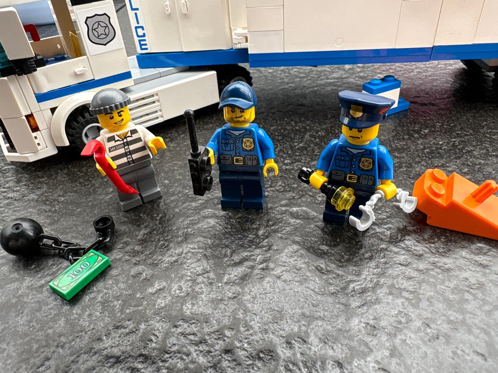 Lego City Politie Mobiele Commando Eenheid met figuren, Inclusief minifiguren, Gebruikt, Lego, Ophalen of Verzenden