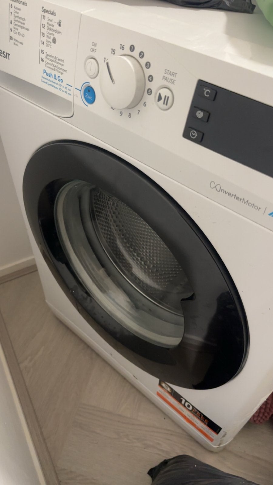 Indesit wasmachine met InverterMotor, Ophalen, Wolprogramma, 6 tot 8 kg, Overige typen