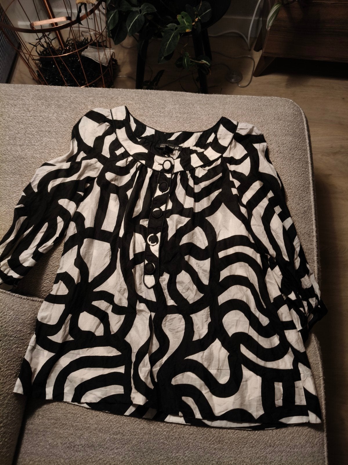 Marimekko for H&M Zijde-Katoen Abstracte Tuniek Blouse, Kleding | Dames, Marimekko for H&M, Ophalen of Verzenden, Maat 38/40 (M)