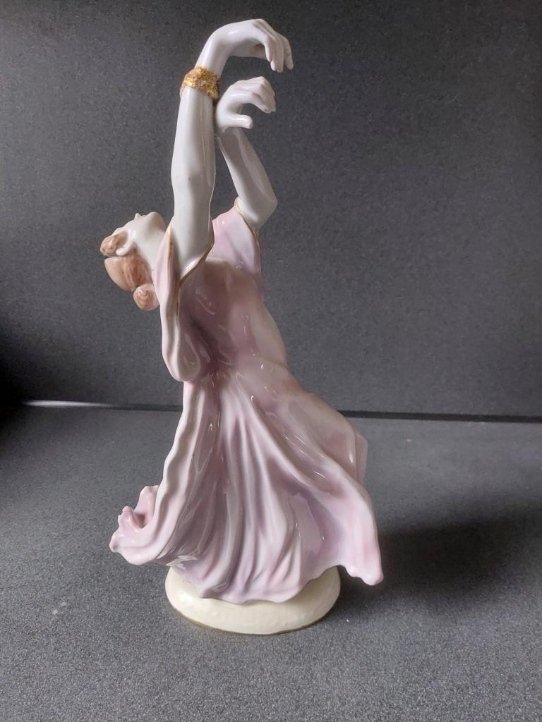 Karl Ens Isadora Duncan Art Nouveau Danser, Antiek en Kunst, Antiek | Porselein, Ophalen