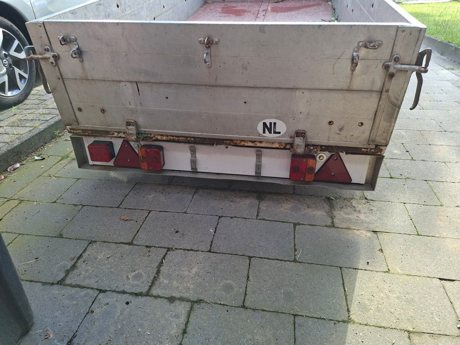 Aluminium aanhangwagen te koop., Ophalen, Gebruikt