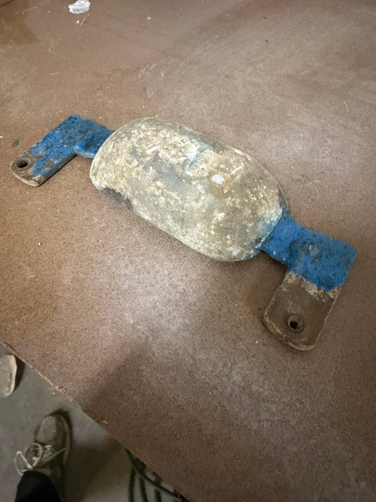 Oude zinkanode / opofferingsanode voor boot of schip, Ophalen, Gebruikt