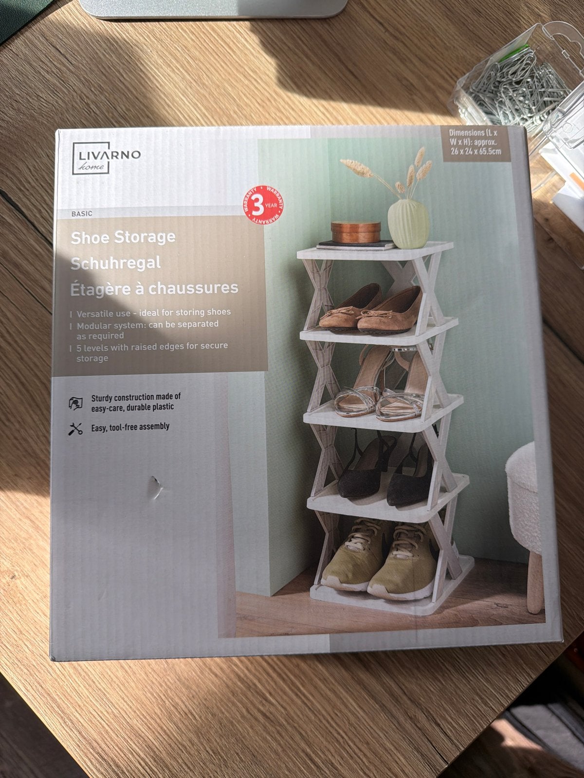 2x Nieuw Livarno Home Schoenenrek Lidl - 5 Niveaus, Ophalen, Nieuw