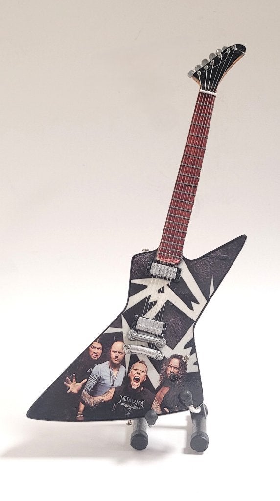 Metallica foto miniatuur gitaar 25cm mini guitar decoratie, Info@deconoord.nl, Deco Noord, Nieuw, Ophalen of Verzenden