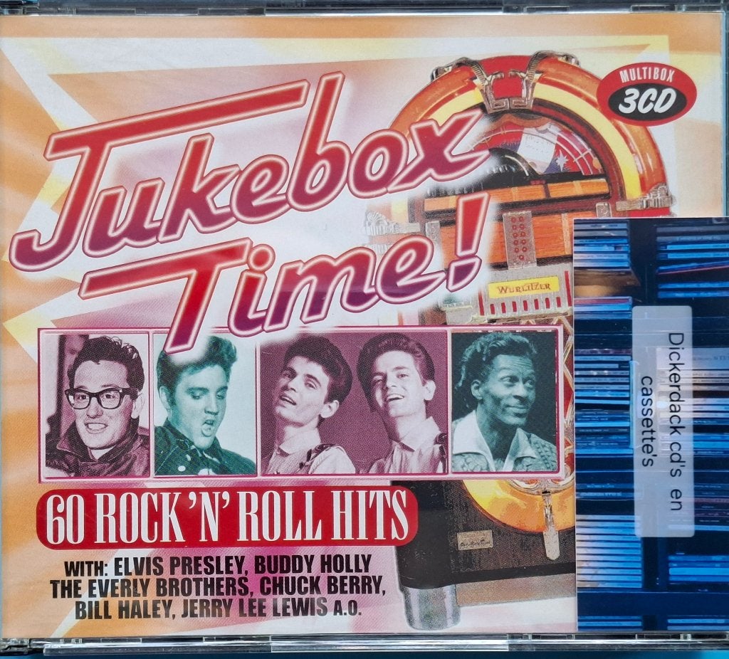 Jukebox Time! 60 Rock 'n' Roll hits (multibox 3cd), Ophalen of Verzenden, Gebruikt