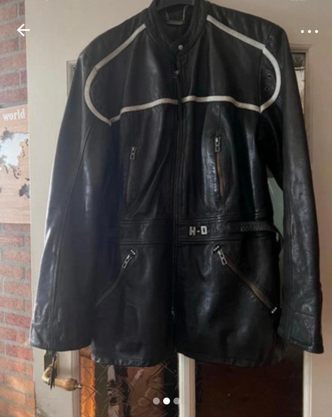 Harley Davidson dames leren jas XXL (valt klein), Motoren, Kleding | Motorkleding, Ophalen of Verzenden, Tweedehands, Dames, Jas | leer