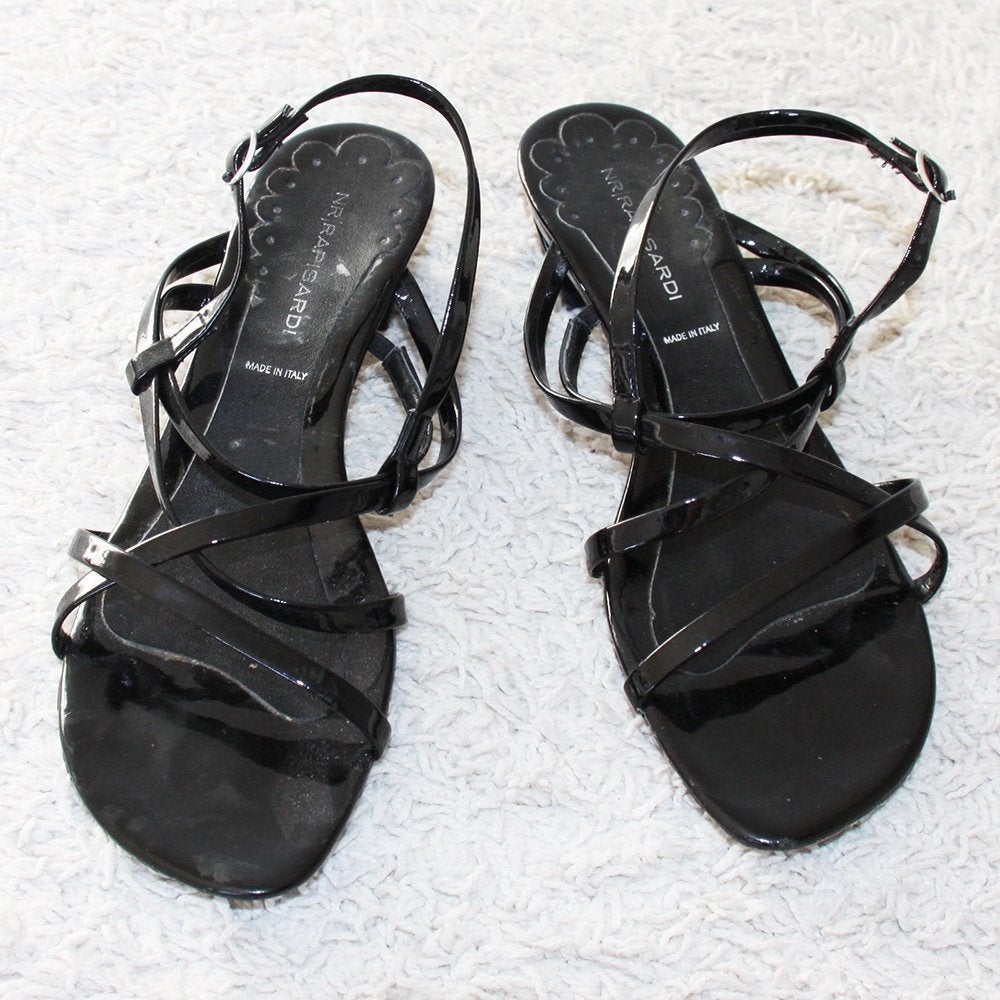 Prachtige NR|Rapisardi Sandalen 2 (Maat 38) - s8 € 25,-, Zwart, Zo goed als nieuw, NR|Rapisardi, Sandalen of Muiltjes