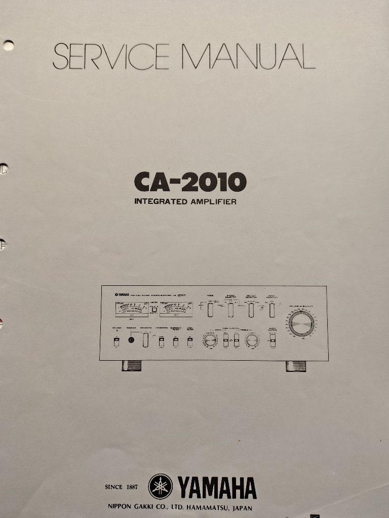Yamaha CA-2010 service manual, Verzenden, Gebruikt, 120 watt of meer, Yamaha