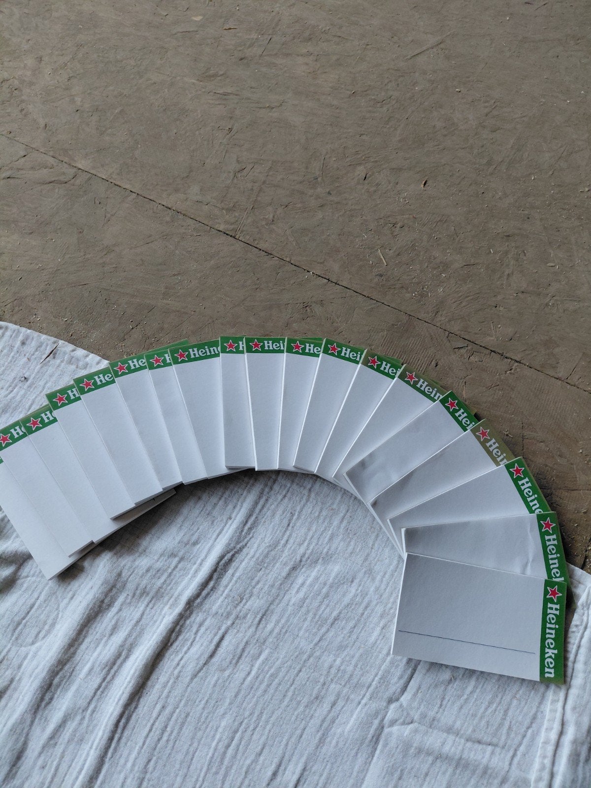 Heineken notitie blokjes, Ophalen of Verzenden, Zo goed als nieuw, Overige typen, Heineken