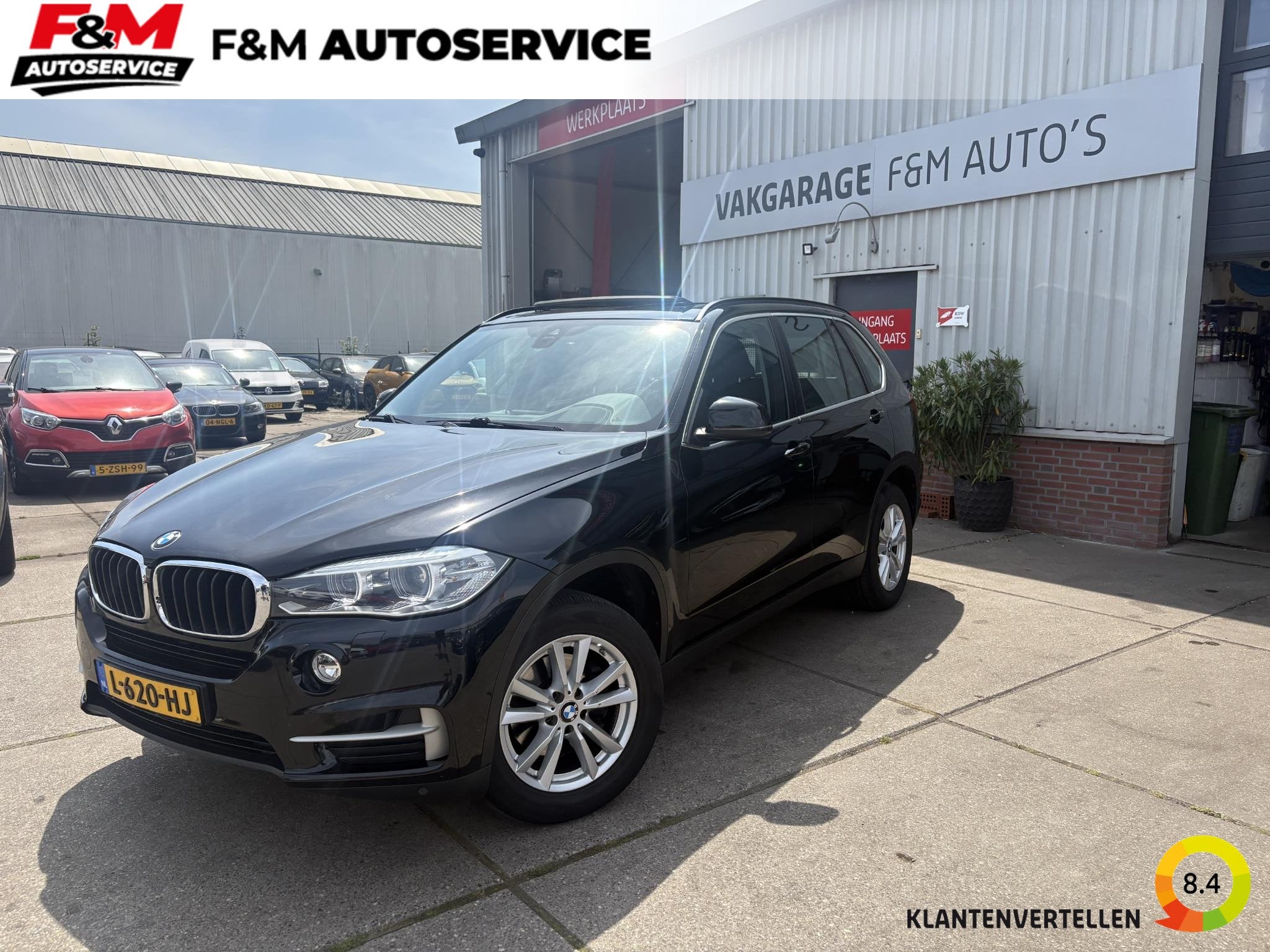 BMW X5 sDrive25d Clima, cruise, HUD, stoelverwarming, H&K, Auto's, 4 cilinders, 241 €/maand, Zwart, 218 pk