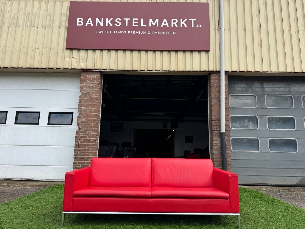 Bankstel De Sede DS-4 bank design rood leer ZGAN, Ophalen, De Sede, Geen, Pahest@hotmail.nl