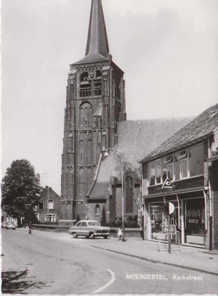 Moergestel met auto's Opel Taunus 12M P1 Weltkugel, Ophalen of Verzenden, 1940 tot 1960, Ongelopen, Noord-Brabant