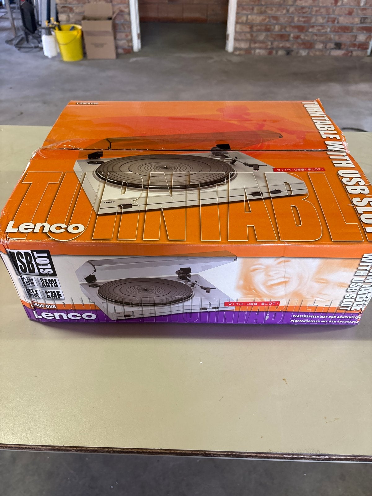 Lenco L-3867 USB Platenspeler - Nieuw in doos, Nieuw, USB-aansluiting, Platenspeler, Ophalen