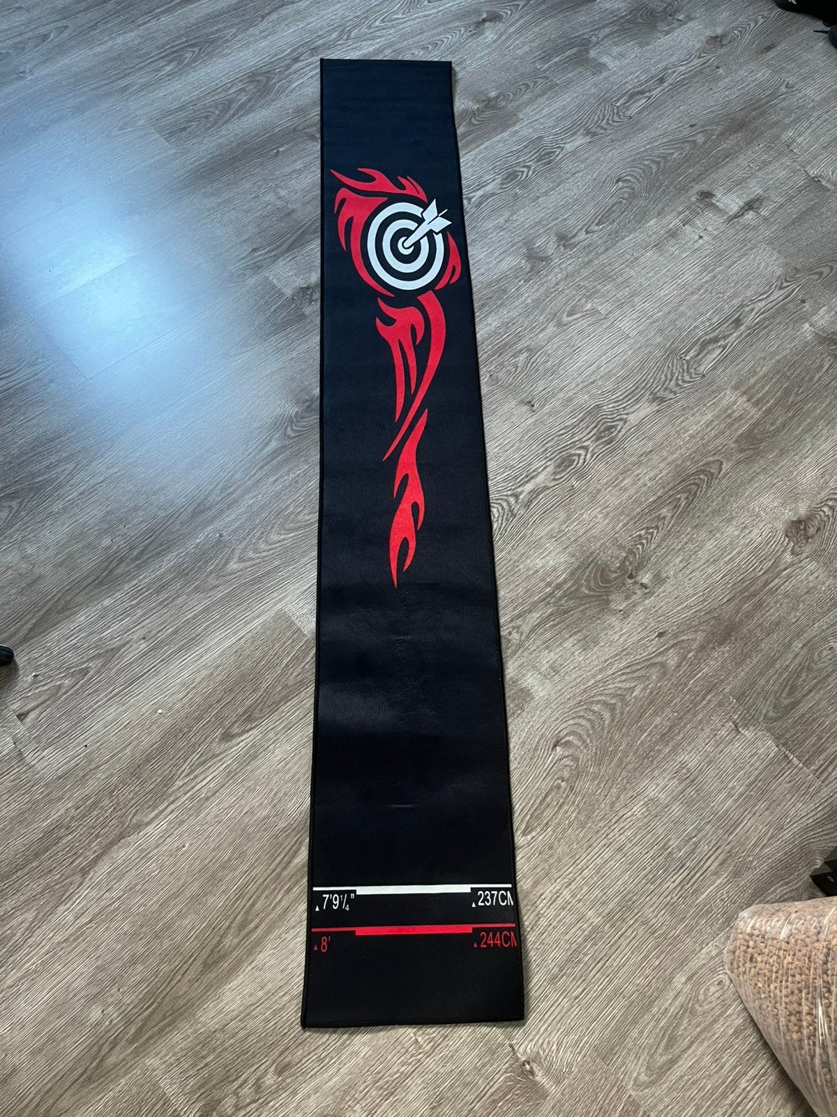 NIEUWE dartmat 30x200 cm inclusief afstandstreep., Sport en Fitness, Ophalen of Verzenden, Nieuw, Overige typen