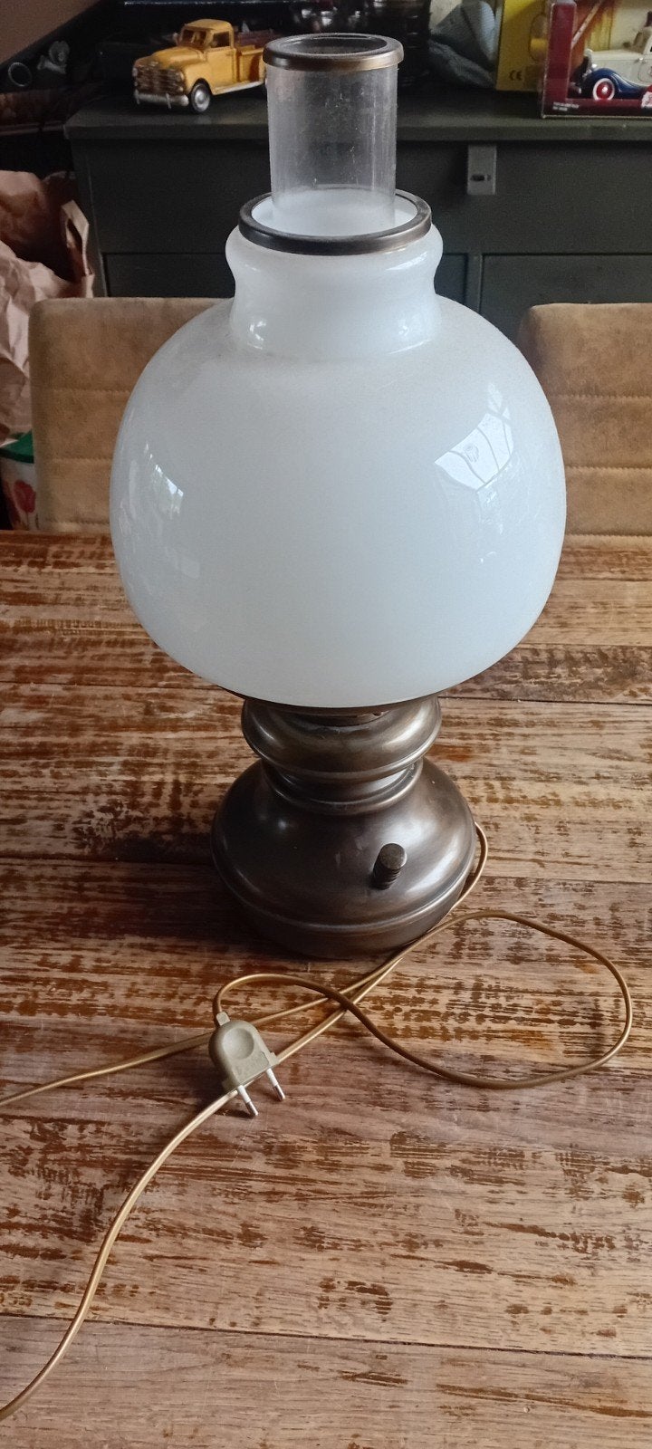 leuke schemerlamp, Ophalen of Verzenden, Gebruikt, Olielamp