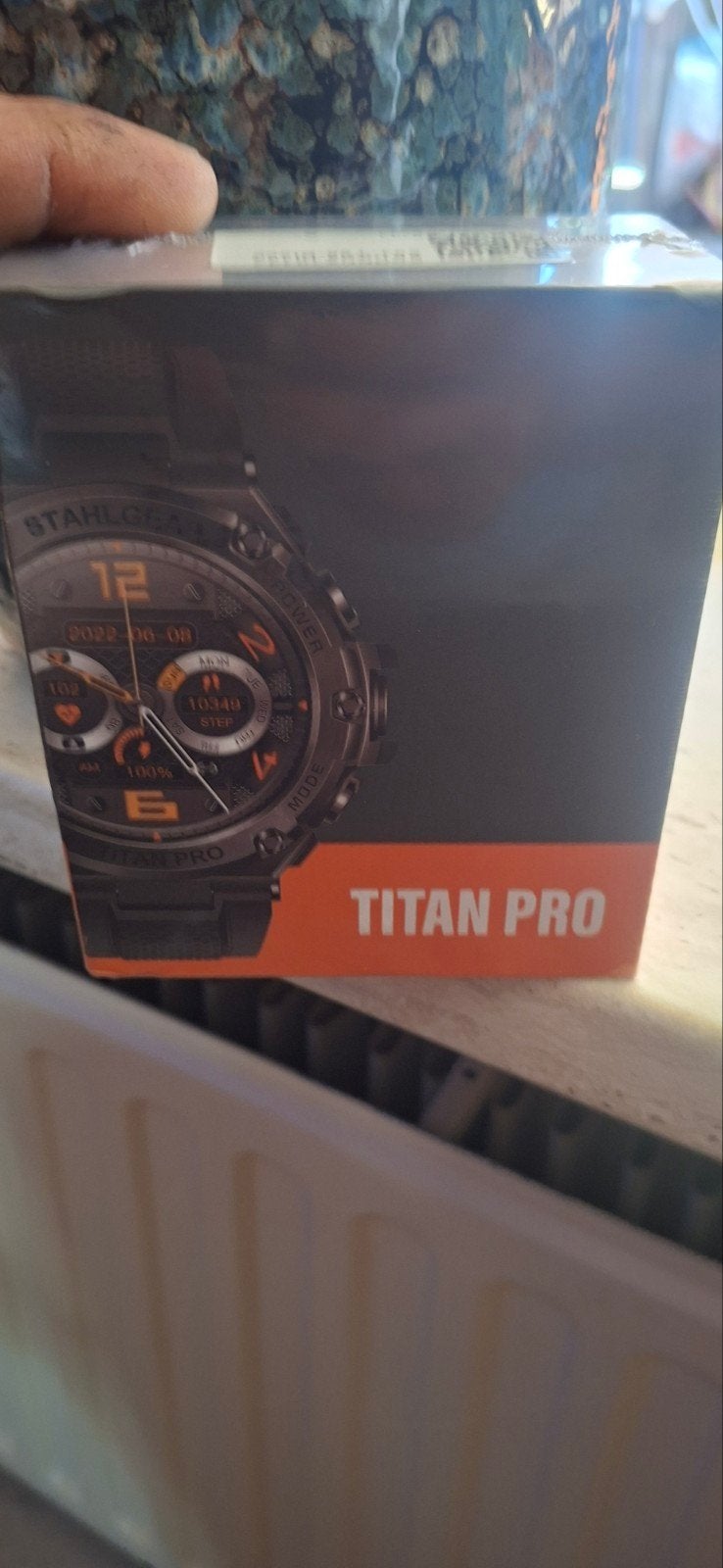 Stahlgear Titan Pro Smartwatch - Nieuw in doos, Zwart, Nieuw, Ophalen of Verzenden, Waterdicht