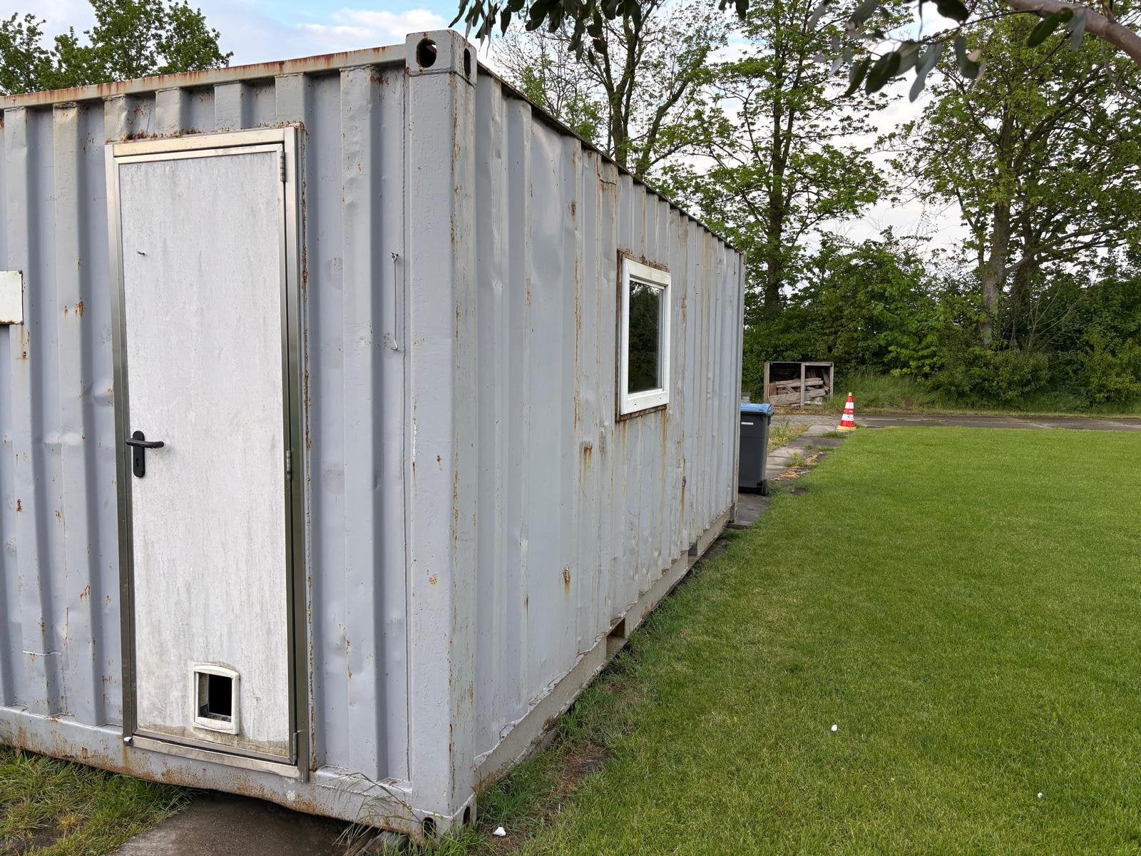Bouwkeet Container, Ophalen, Gebruikt
