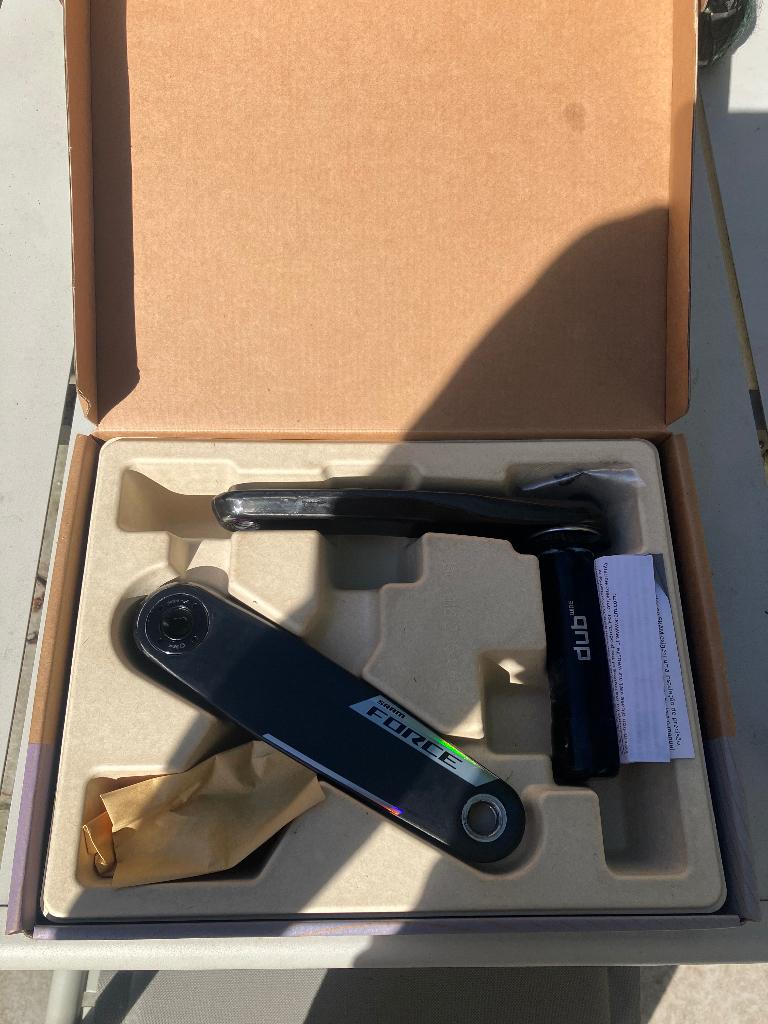 SRAM FORCE XPLR DUB WIDE E1 CRANKARMS ZWART 170mm, Fietsen en Brommers, Crankstel of Pedalen, Sram Force, Ophalen of Verzenden