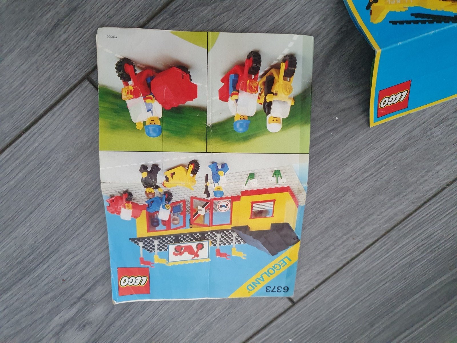 Vintage LEGO Legoland 6373 Motorzaak met Motoren, Kinderen en Baby's, Ophalen, Zo goed als nieuw, Overige merken