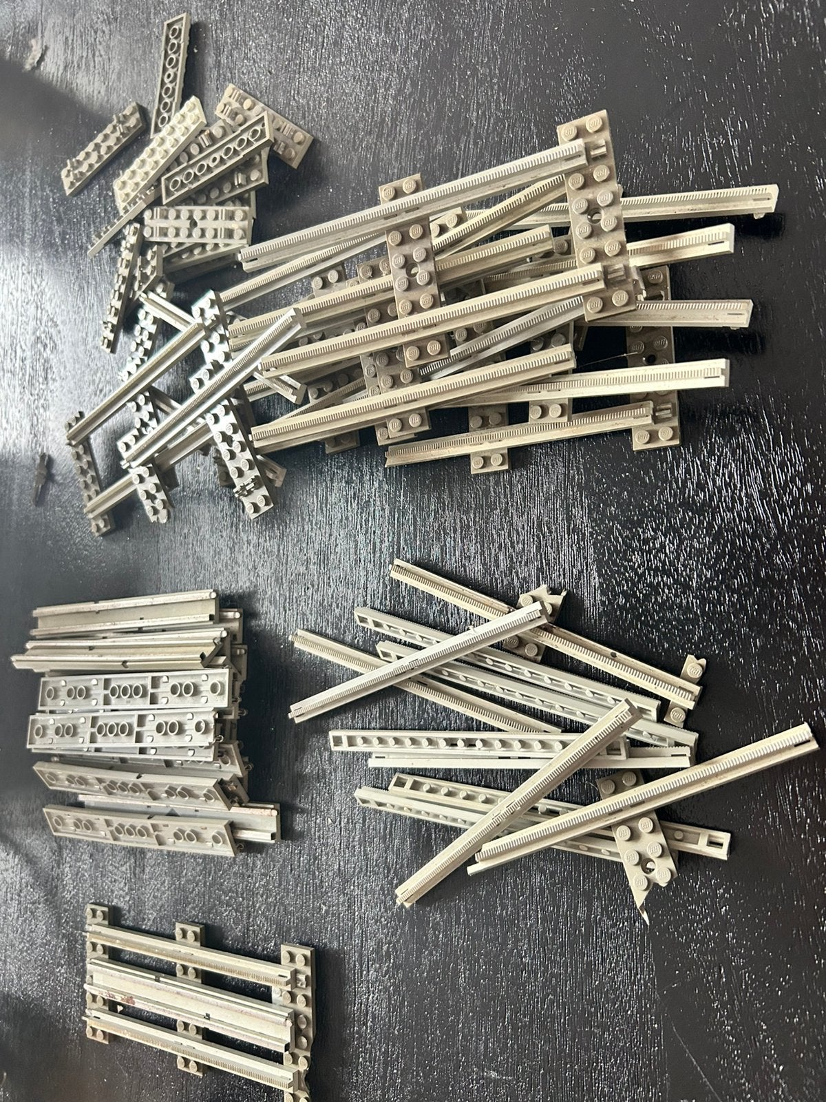Partij Vintage LEGO Trein Rails (Jaren '70/'80), Overige merken, Gebruikt, Gelijkstroom, Rails