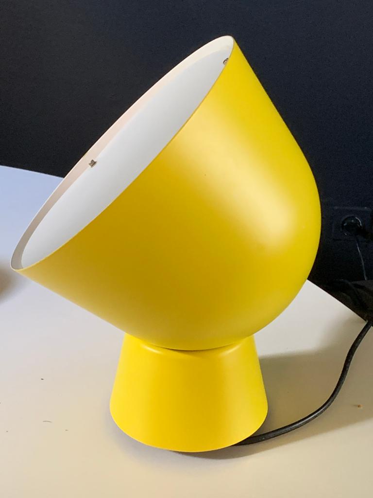 Vintage Gele ikea PS Tafellamp Design Olah Wihlborg, Ophalen of Verzenden, Zo goed als nieuw, Metaal, Minder dan 50 cm
